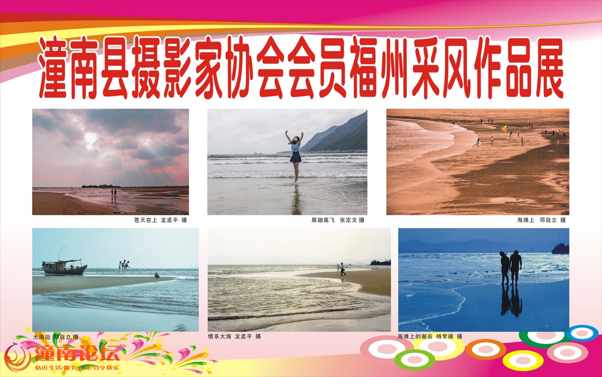 潼南摄影家协会2015年滨江公园摄影厨窗新年版