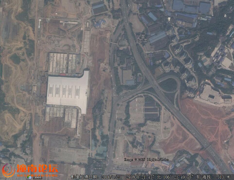 谷歌图片，建设中的的重庆西站