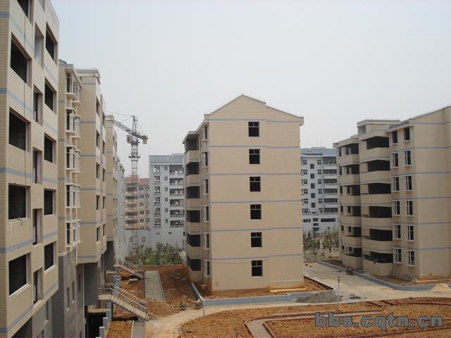 对面两栋是广播局和申计局职工住宿楼中间是花园对面是广电明都.出门就是广场了.