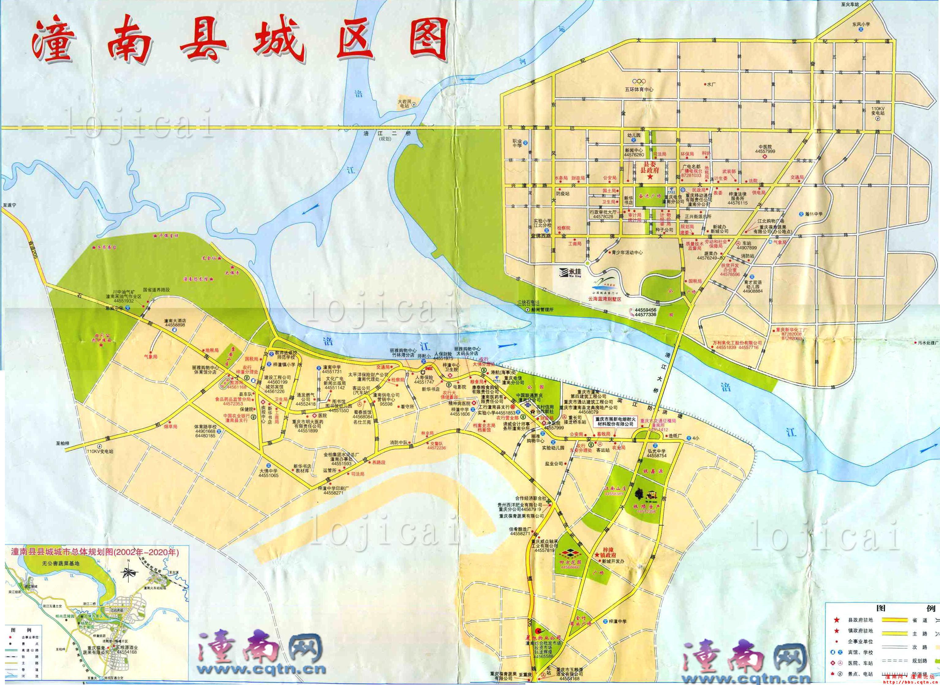 一江两岸三大片,看了地图也觉得变化不大！